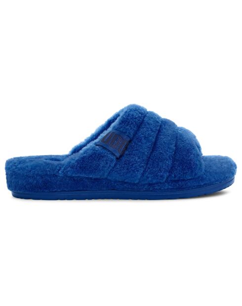 Mules en Laine de mouton Fluff You bleues