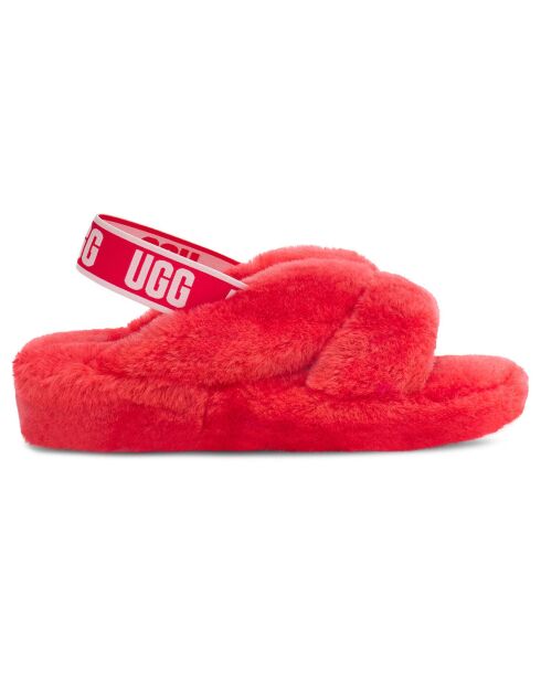 Sandales chaussons en Peau de mouton Fab Yeah roses