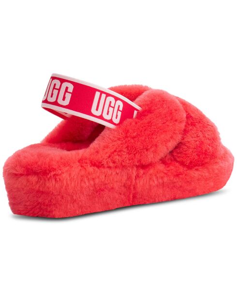 Sandales chaussons en Peau de mouton Fab Yeah roses