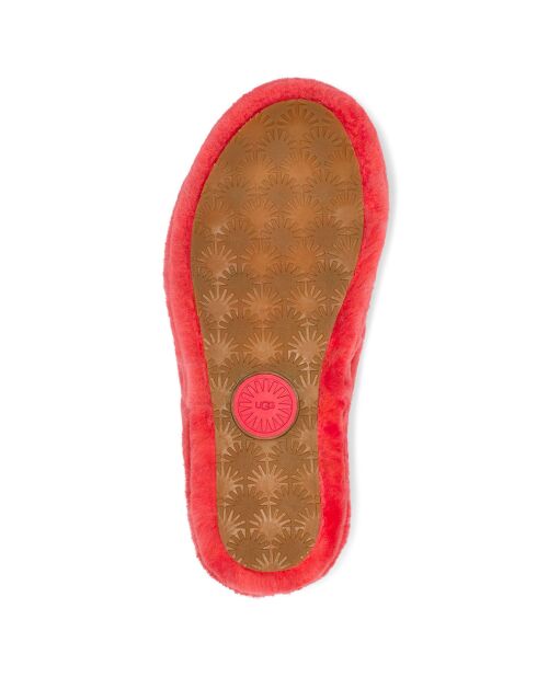 Sandales chaussons en Peau de mouton Fab Yeah roses