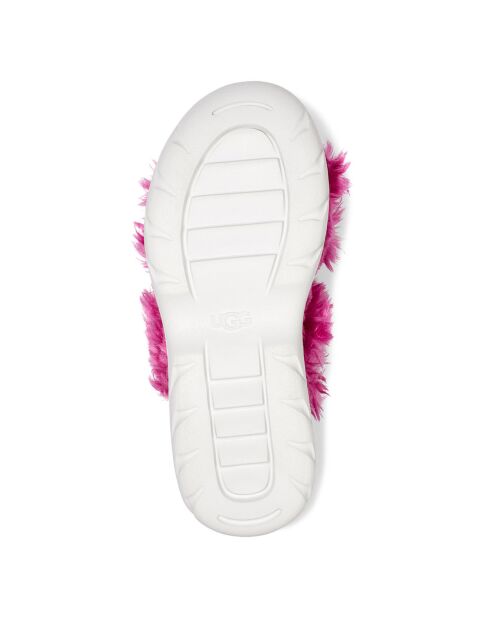 Sandales chaussons en Fausse fourrure Fluff Sugar roses