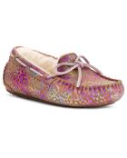 Mocassins fourrés Laine en Velours de Cuir Dakota Spots roses