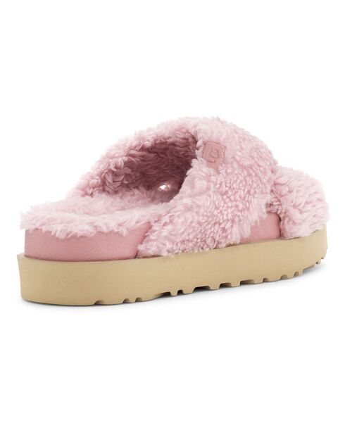 Mules fourrées en Laine  Fuzz Sugar Cross Slide roses