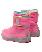 Boots doublées Polaire en Cuir imperméable Toty Weather roses