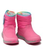 Boots doublées Polaire en Cuir imperméable Toty Weather roses