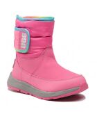 Boots doublées Polaire en Cuir imperméable Toty Weather roses