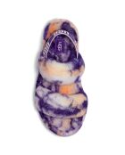 Sandales chaussons en Peau de mouton Oh Yeah Marble violettes