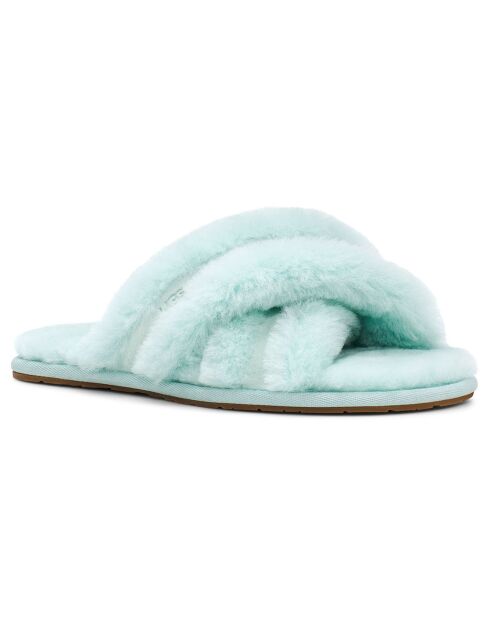 Chaussons en Peau de mouton Scuffita bleus