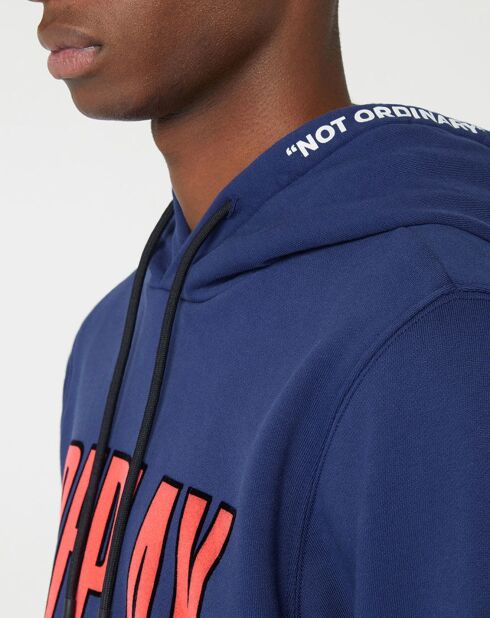 Sweat 100% Coton Bio Logo Central Sport bleu