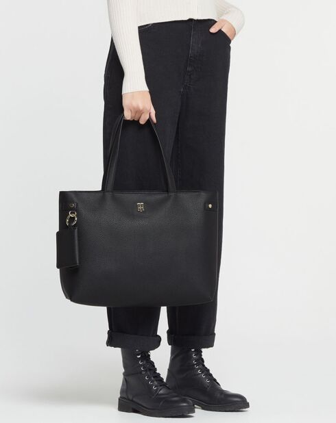 Sac cabas Soft noir - 44x29x13 cm