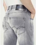 Jean droit en Coton Bio 573 Grover gris moyen