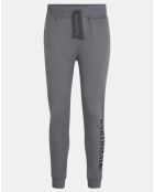 Jogging 100% Coton Bio Fleece Bottoms gris foncé