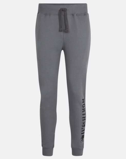 Jogging 100% Coton Bio Fleece Bottoms gris foncé