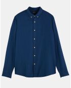 Chemise Coton Lyocell Rf bleue