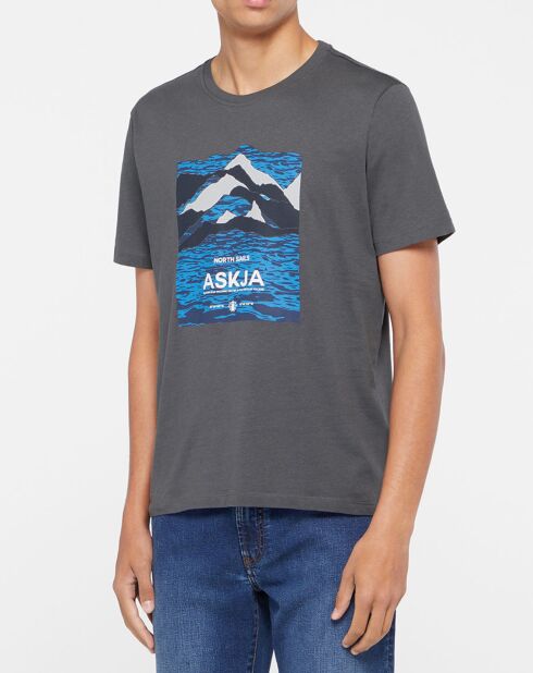 T-Shirt 100% Coton Bio Graphic gris