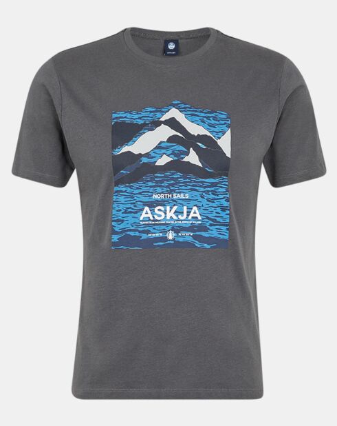 T-Shirt 100% Coton Bio Graphic gris