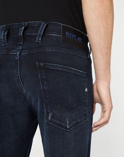 Jean Slim en Coton Bio 573 Anbass bleu foncé
