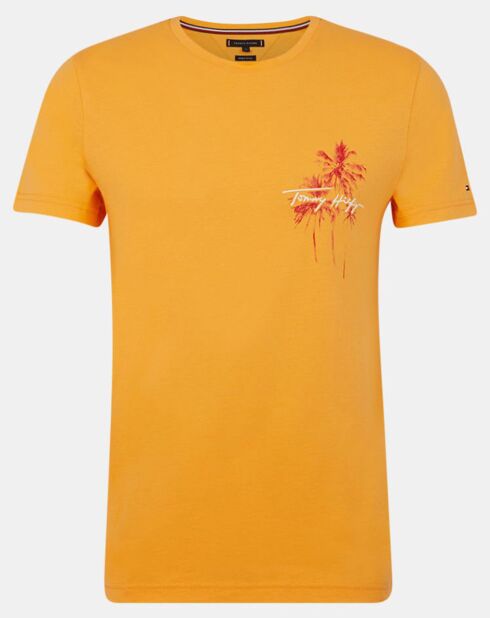 T-Shirt 100% Coton Bio Palm orange