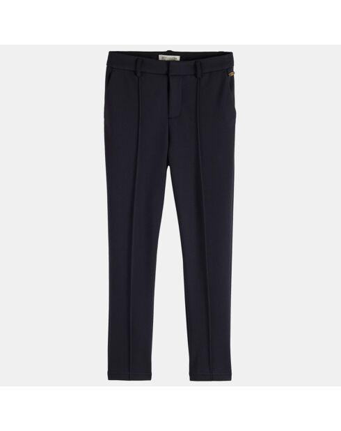 Pantalon Chino Jog à plis bleu marine