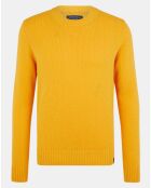 Pull en Laine mélangée ras de cou Softwool jaune foncé