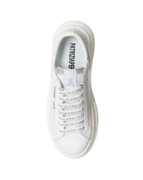 Sneakers en Cuir Brena blanc/argenté