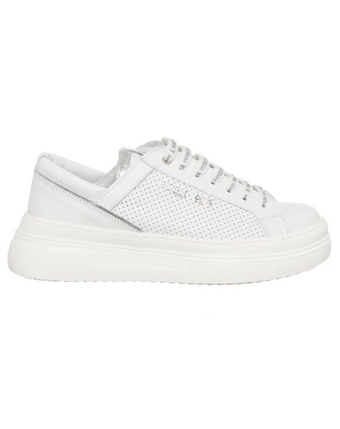 Sneakers en Cuir Brena blanc/argenté