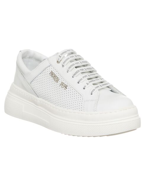 Sneakers en Cuir Brena blanc/argenté