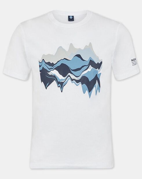 T-Shirt 100% Coton Bio Graphic blanc