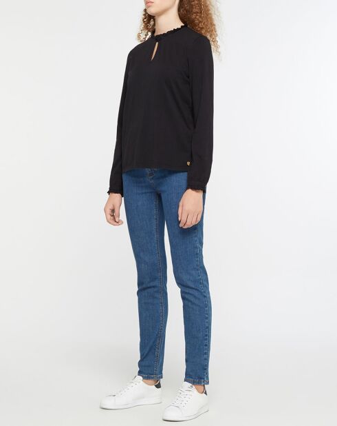 Blouse 100% Coton Bio Martine noire
