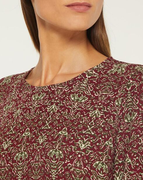 Blouse Leandra bordeaux