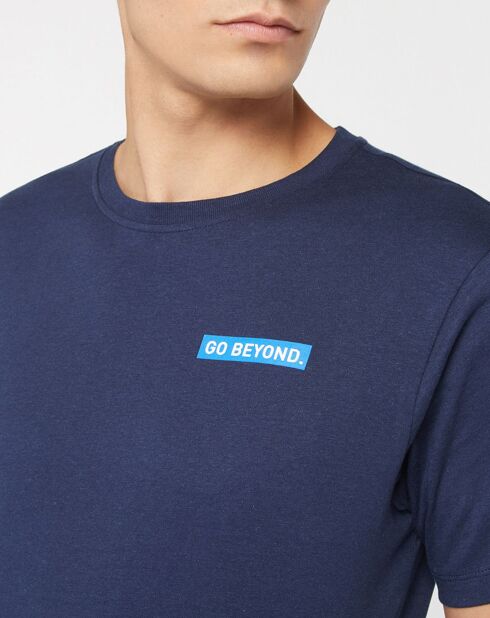 T-shirt Go Beyond in cotone biologico blu marino