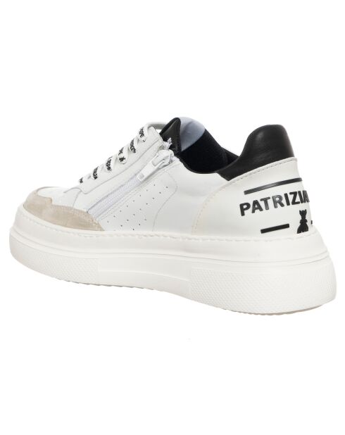Sneakers en Cuir Gemma blanc/noir