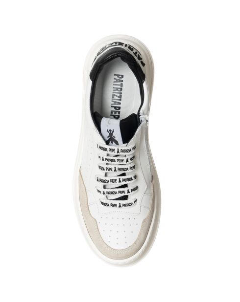 Sneakers en Cuir Gemma blanc/noir