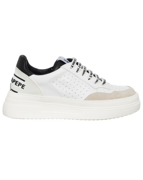 Sneakers en Cuir Gemma blanc/noir