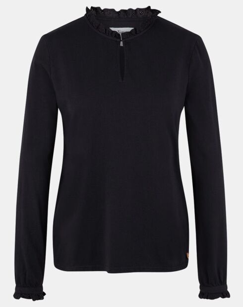 Blouse 100% Coton Bio Martine noire