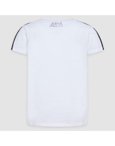T-Shirt en Coton impression photo blanc