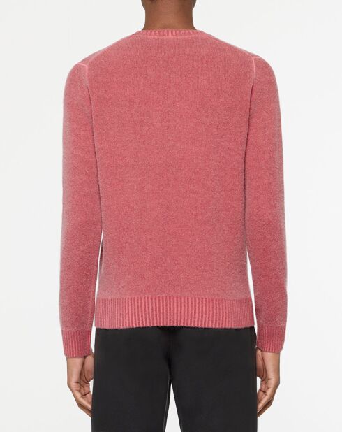 Pull en Laine mélangée Geo rouge