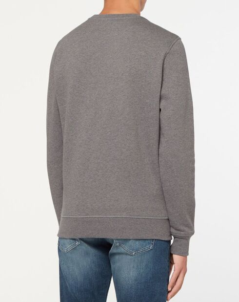 Sweat 100% Coton Bio Uni gris chiné