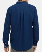 Chemise Coton Lyocell Rf bleue