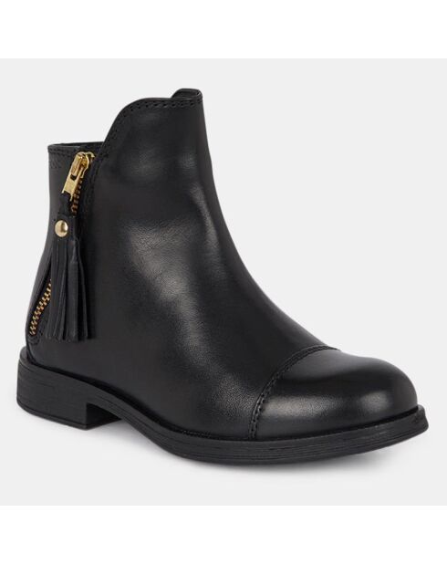 Bottines en Cuir Agata noires