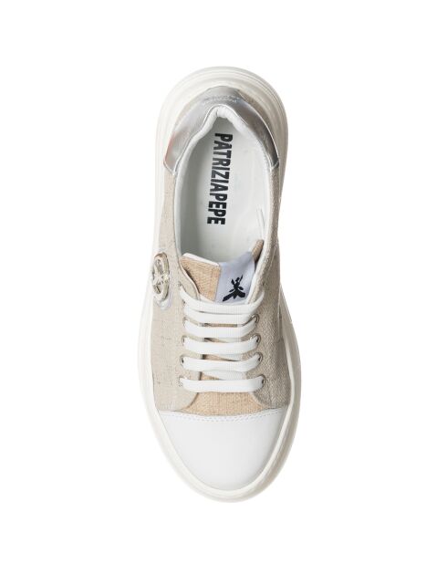Sneakers Shina beige/argenté