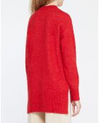 Pull en Laine mélangée Danae rouge