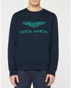 Sweat Logo Fluo Aston martin Racing bleu marine/vert