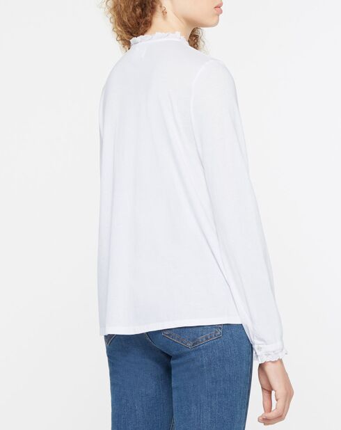 Martine weiße Bluse aus 100% Bio-Baumwolle