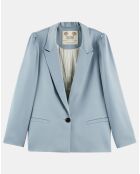 Blazer Satiné bleu clair