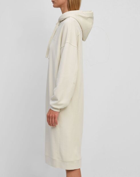 Robe sweat en Coton bio écrue