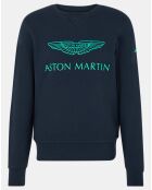 Sweat Logo Fluo Aston martin Racing bleu marine/vert