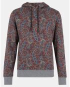 Sweat Hoodie imprimé cachemire multicolore