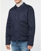 Blouson Teddy Matelassé bleu marine