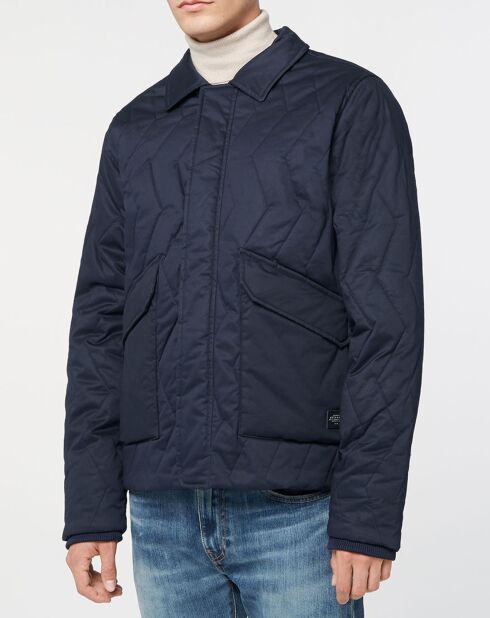 Blouson Teddy Matelassé bleu marine